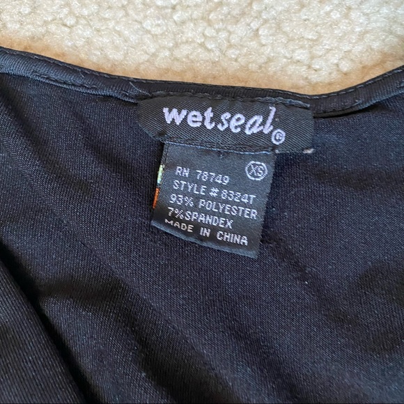 y2k wet seal ruched top - Picture 3 of 4